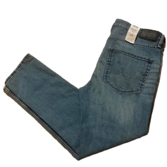 Levi Signature  S26 Skinny Men's Premium Flex Blue Jeans (Size 36 x 30) NWT - Picture 2 of 9